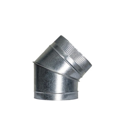 Codo de Sectores para chimeneas en Acero Galvanizado - Ángulo 45º - Serie lisa