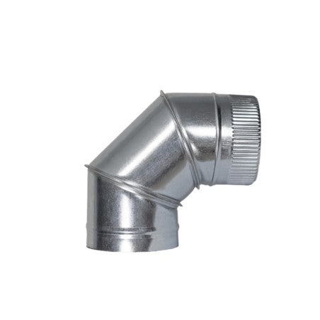 Codo de Sectores para chimeneas en Acero Galvanizado - Ángulo 90º - Serie lisa