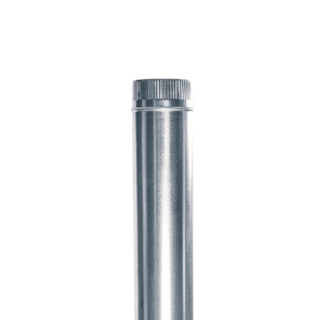 Tubo metalico chapa acero galvanizado de 1 mt